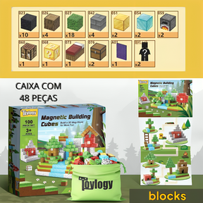 Portal do Nether Minecraft + Bonecos Exclusivos - 32 / 48 / 77 Peças