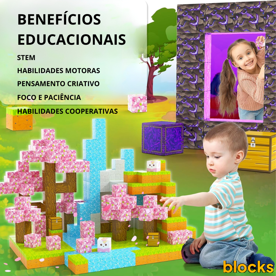 Flor de Cerejeira Minecraft® - 77 e 128 Peças
