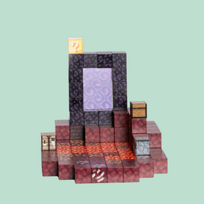 Portal do Nether Minecraft - 32 / 48 / 77 Peças (+5 Bonecos)