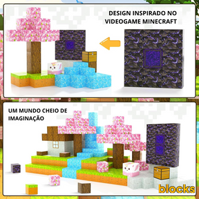 Flor de Cerejeira Minecraft® - 77 e 128 Peças