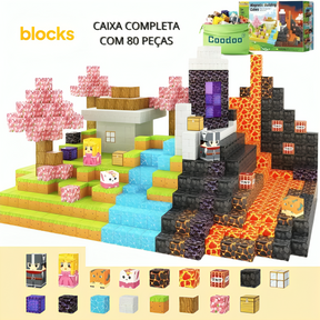 Portal do Nether Kit Completo Minecraft - 32 / 48 / 80 Peças