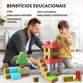 Blocos de Construção (Coleção 01) - 25/50/75 peças